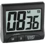 TFA Dostmann Temporizador de cozinha e cronómetro digital - preto - 99 min - plástico - LCD - magnético (38.2021.01)