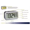 Despertador de rádio TFA Dostmann Lumio Plus preto/prateado