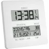 TFA Dostmann Time Line relógio de mesa digital branco quadrado (60.4509.02)