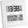 TFA Dostmann Time Line relógio de mesa digital branco quadrado (60.4509.02)