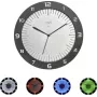TFA LUMOCLOCK Relógio de parede de rádio com iluminação colorida, LCD digital, 7 cores, temperatura interior, despertador, função soneca, 12/24H, DCF-77