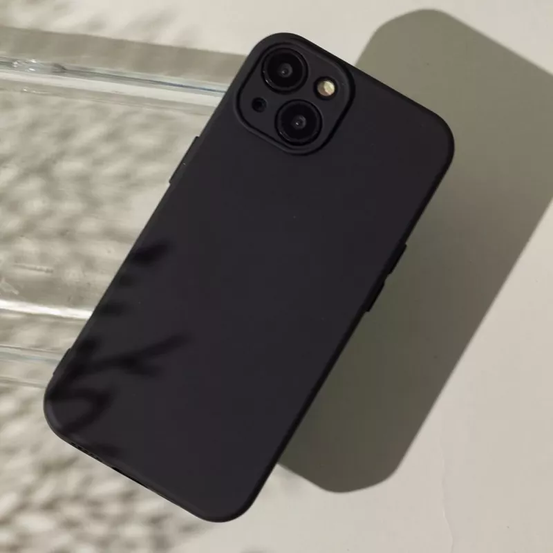 Capa de silicone TFO para Xiaomi Redmi A7 Pro - preto mate, capa traseira resistente a impactos