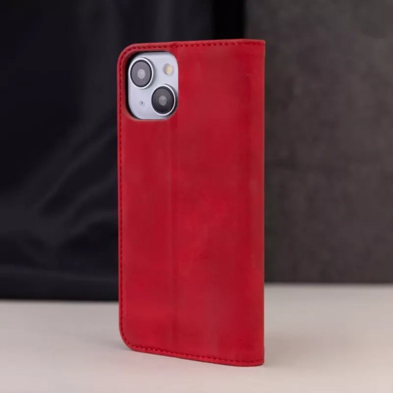 TFO capa inteligente em camurça para Samsung Galaxy A52 4G / A52 5G / A52S 5G vermelho
