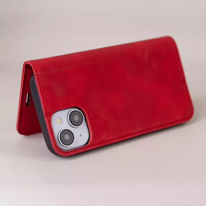 TFO capa inteligente em camurça para Samsung Galaxy A52 4G / A52 5G / A52S 5G vermelho