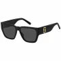 Óculos de sol de mulher THE MARC JACOBS MARC646S807 - armação de acetato quadrada, lentes degradê cinzentas, proteção UV400, largura da lente 57 mm