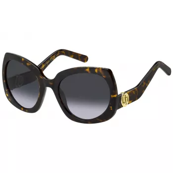 Óculos de sol de mulher THE MARC JACOBS MARC808S086 - Armação de acetato preta, lentes cinzentas degradê, 57 mm