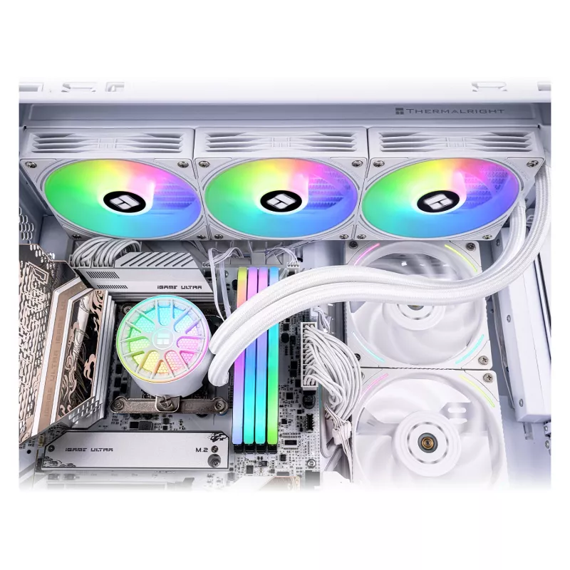Thermalright Aqua Elite V6 RGB 360 mm branco refrigerador líquido all-in-one para CPU