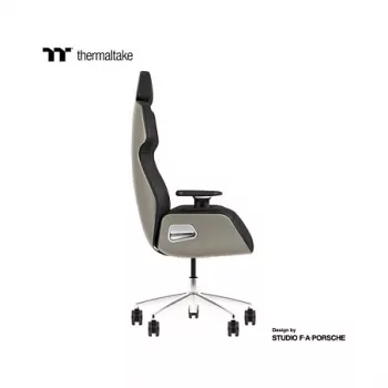 Cadeira gaming Thermaltake ARGENT E700 Ice Grey Metallic Alcantara Leather