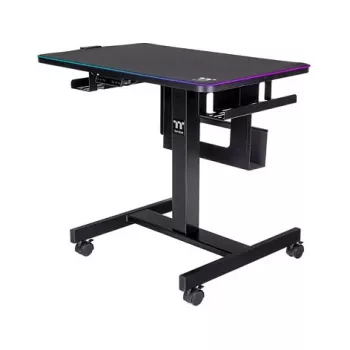 Thermaltake CycleDesk 100 GGD secretária com regulação elétrica de altura com RGB, preto