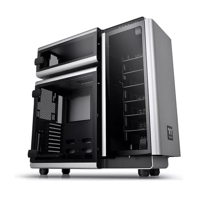 Caixa Full Tower Thermaltake Level 20 Tempered Glass Edition, cinzento/preto, ventoinhas ARGB