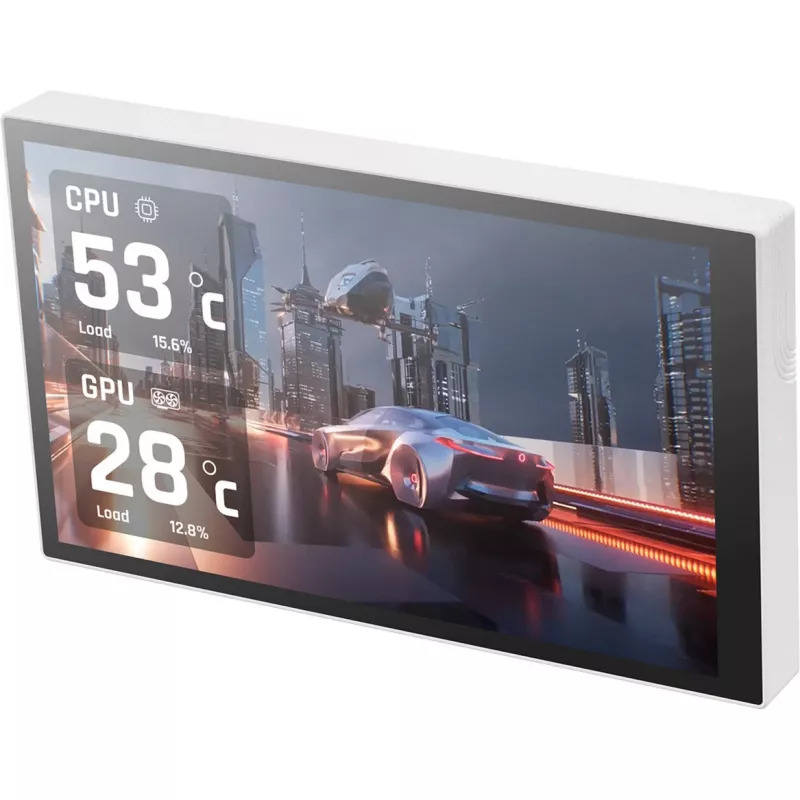 Thermaltake ST360 Ultra Snow 360 mm Refrigeração líquida All-in-One, LCD IPS de 7 polegadas, branco