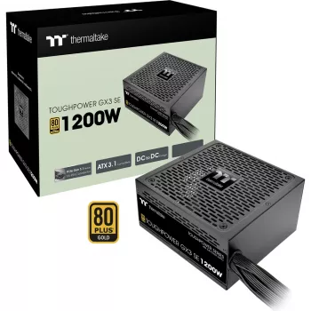 Fonte de alimentação ATX não modular Thermaltake Toughpower GX3 SE 1200W preta
