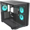 Thermaltake Vision 330 CR ARGB SE Edition caixa mid tower, preto, 3x painéis de vidro temperado, 3x ventoinhas CT140 ARGB