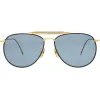 Óculos de sol unissexo aviador Thom Browne TB015LTDNVY62 navy 62mm