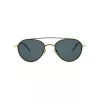 Óculos de sol unissexo aviador Thom Browne TB109ATGLDBLK armação de titânio lentes verde-escuras 53/20/141 mm