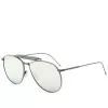 Thom Browne unissexo TB015LTDBLKGR óculos de sol aviador 62/15/144 mm