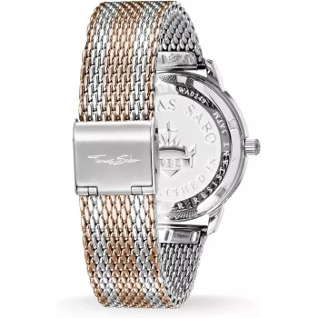 Relógio de mulher THOMAS SABO WA02732832013 - quartzo, aço inoxidável, mostrador prateado