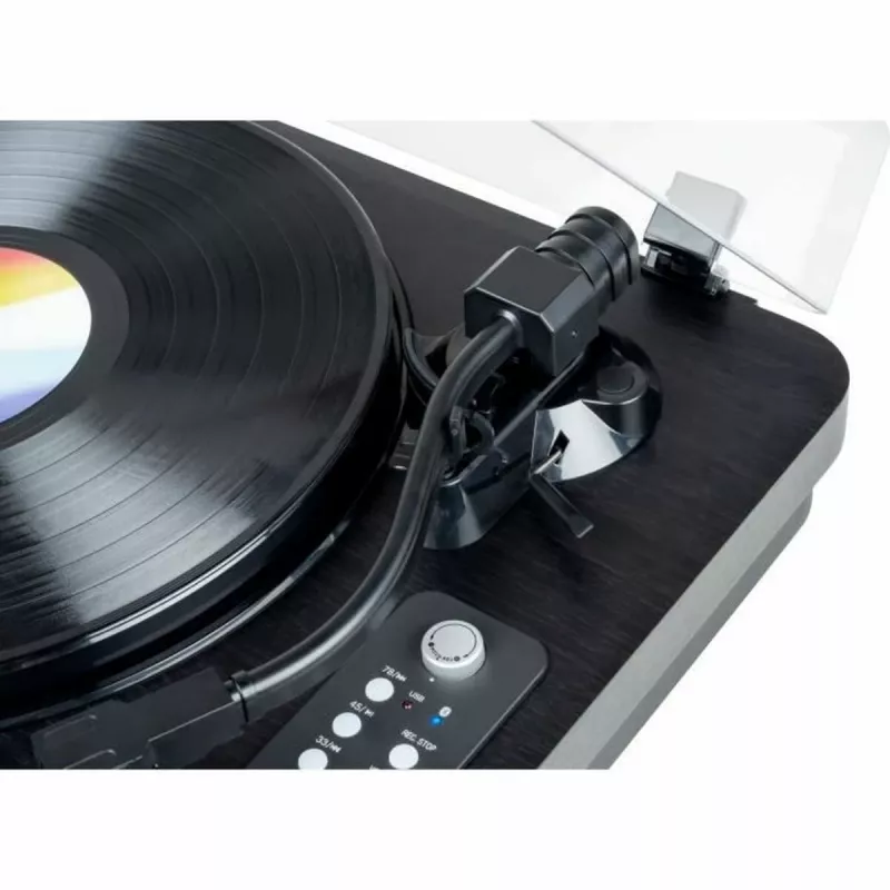 THOMSON TT650BT gira-discos com colunas integradas, gravação para USB, preto