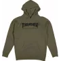 Hoodie Thrasher Skate Mag verde militar S