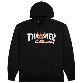 Hoodie Thrasher x Toy Machine Pyramid Preto L