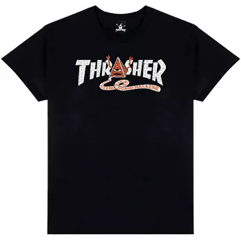 T-shirt Thrasher x Toy Machine Pyramid preta M