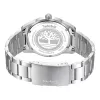 Timberland Henniker II Homem Relógio de pulso analógico de quartzo 45 mm Aço inoxidável Mostrador azul Pele castanha