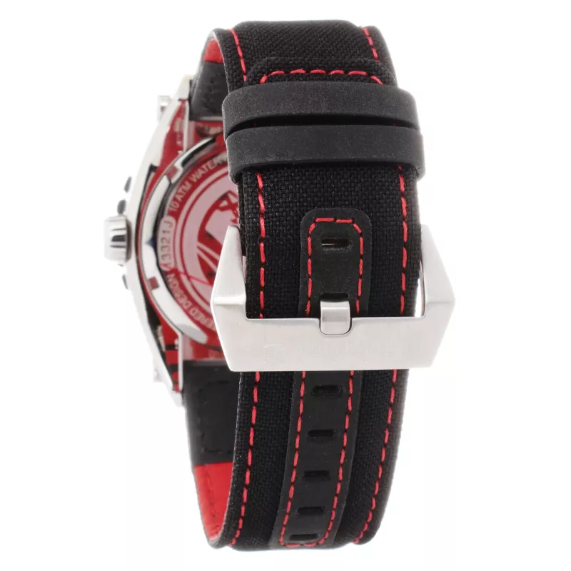 Relógio de quartzo analógico para homem Timberland 13331STB13PNN 45mm caixa de aço inoxidável bracelete de pele castanha