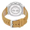 TIMBERLAND relógio de homem analógico de quartzo TDWGF0074901 – mostrador azul, bracelete de pele castanha, 46mm