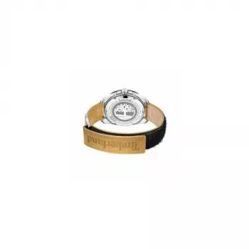 Timberland Relógio de homem Henniker II de quartzo analógico 44mm caixa de aço inoxidável bracelete de pele castanha TDWGB0029401