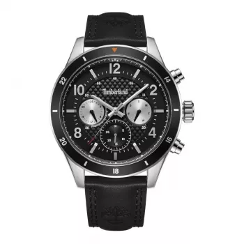 Timberland relógio de quartzo de homem Henniker II TDWGF2201001 46mm caixa de aço inoxidável bracelete de pele castanho