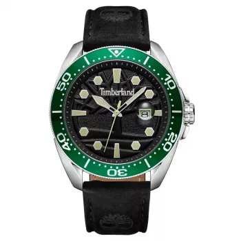 Timberland Relógio de homem Henniker quartzo analógico TDWGB2230603 44 mm preto aço inoxidável pele