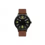Timberland relógio de homem analógico de quartzo TDWGA2100902 43 mm caixa de aço inoxidável bracelete de pele castanha