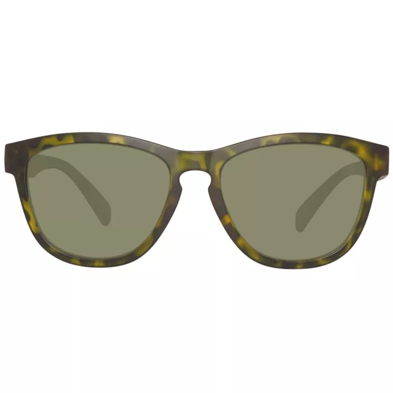 Óculos de sol polarizados de homem Timberland TB9102-5455R - armação preta mate, lentes verdes