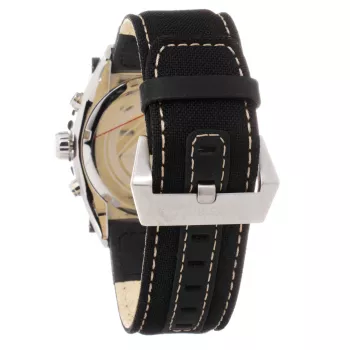 Relógio TIMBERLAND homem Henniker II 133317JS11NNN 45mm caixa em aço inoxidável mostrador preto bracelete de pele castanha quartzo