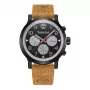 Relógio de homem Timberland Henniker II TDWGF0028902 46mm aço inoxidável pele castanha