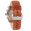 Relógio de homem Timberland TBL1331JS-02C 45 mm aço inoxidável quartzo analógico mostrador preto pulseira de pele castanha