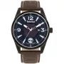 Relógio de homem TIMBERLAND TBL16004JYU03 43mm mostrador azul bracelete de pele castanho