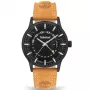 Relógio de homem Timberland TDWGB2201504 Henniker II 42 mm mostrador azul bracelete de pele castanha quartzo