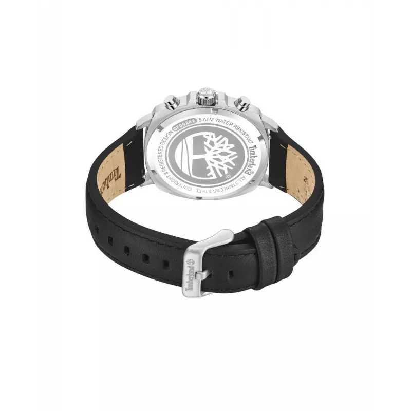 Timberland relógio de homem TDWGF0028202 Henniker II 43,5mm mostrador azul bracelete de pele castanha