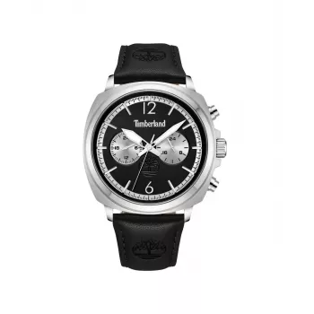 Relógio de homem Timberland TDWGF0028202 Henniker II 43,5 mm mostrador azul bracelete de pele castanho