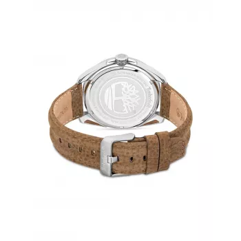 Timberland relógio de homem TDWGF2200903 45mm aço inoxidável pele castanha