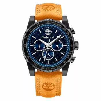 Timberland Relógio homem TDWGF2230406M 46 mm Aço inoxidável Mostrador azul Pulseira de pele castanha