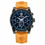 Timberland Relógio homem TDWGF2230406M 46 mm Aço inoxidável Mostrador azul Pulseira de pele castanha