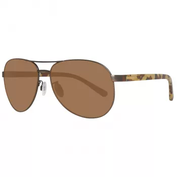 Óculos de sol polarizados Timberland TB9086-6249H para homem preto mate verde 62 mm