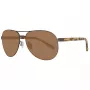 Óculos de sol polarizados Timberland TB9086-6249H para homem preto mate verde 62 mm