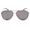 Óculos de sol unissexo TIMBERLAND TB9118-6068D - armação retangular Havana polarizada lentes castanhas