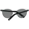 Óculos de sol Timberland TB9147-4926D para mulher armação retangular em acetato Havana escuro lente castanha 49 mm
