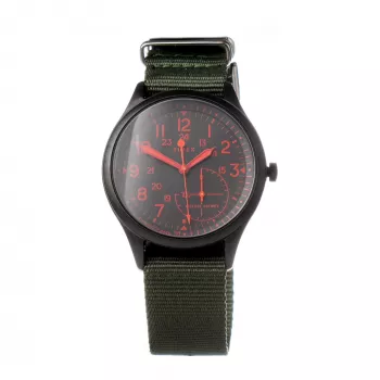 TIMEX Expedition North Field Post Relógio de quartzo analógico de homem 41mm mostrador verde bracelete de couro castanho TW2V11000LG
