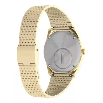 Relógio Timex Expedition North Field Post Solar 42mm para homem - mostrador preto, bracelete de pele castanha, quartzo solar