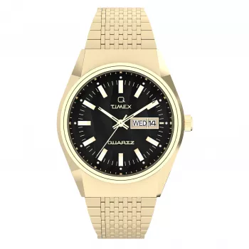 Relógio Timex Expedition North Field Post Solar 42mm para homem - mostrador preto, bracelete de pele castanha, quartzo solar
